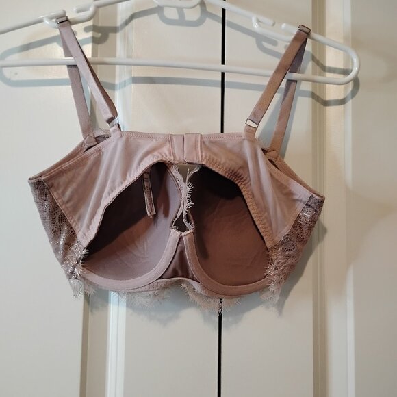 Victoria’s Secret Women's Dusty Lavender Lace Dream Angels Lined Demi Bra 34DD - Picture 3 of 5